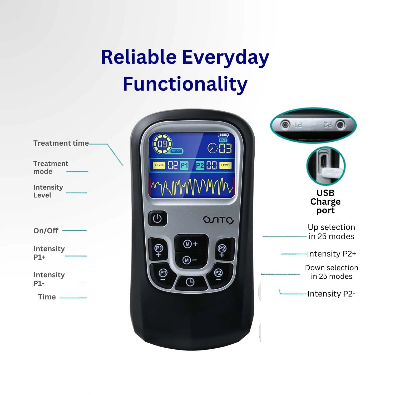 Volta TENS Unit EMS Machine by Revital Motion