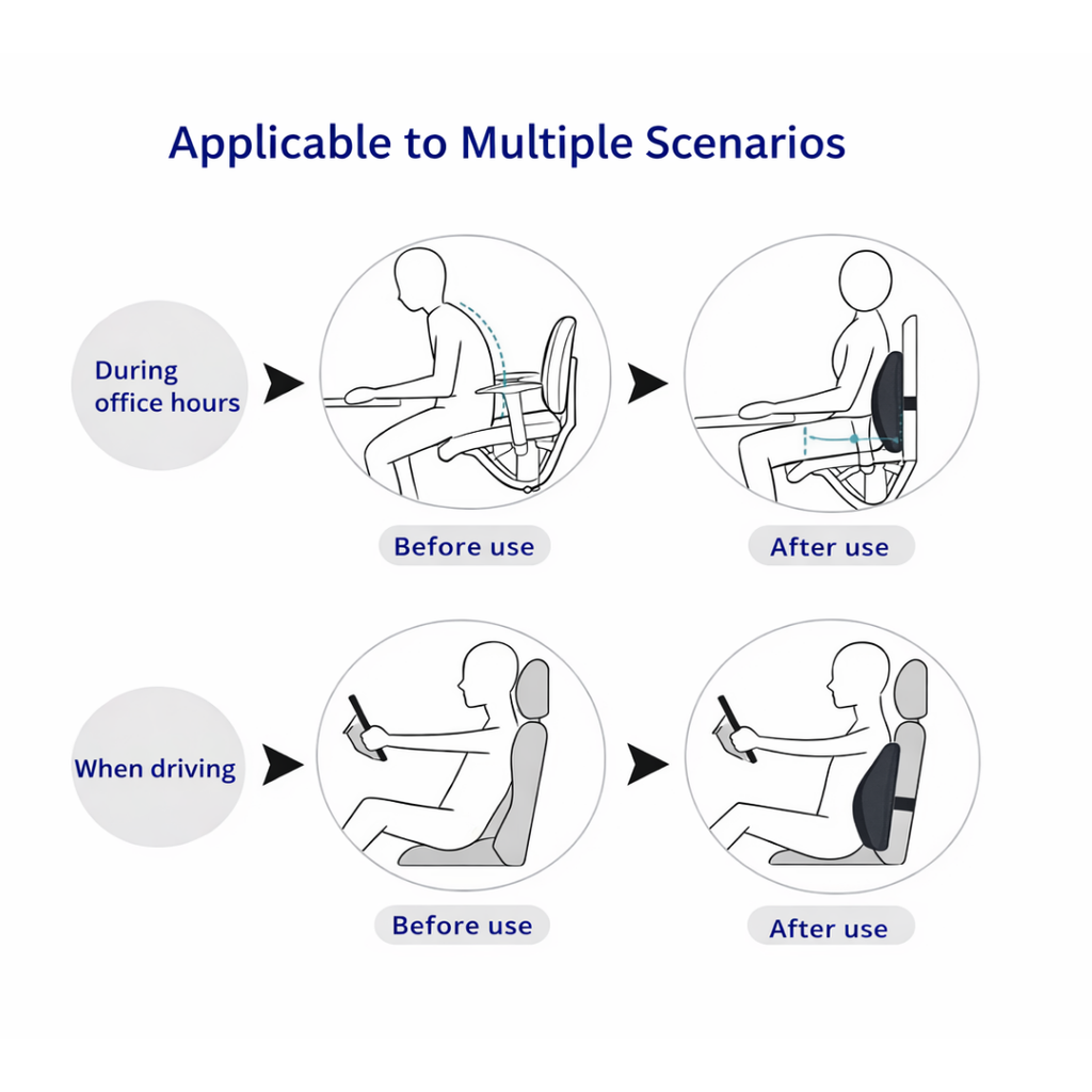 LumbarSupport Office Pillow